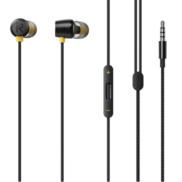 Realme Buds 2 Wired in Ear Earphones with Mic (Black) - Image 2