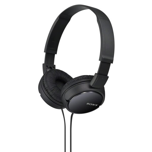 Sony MDR-ZX110 On-Ear Wired Stereo Headphones Without Mic (Black)