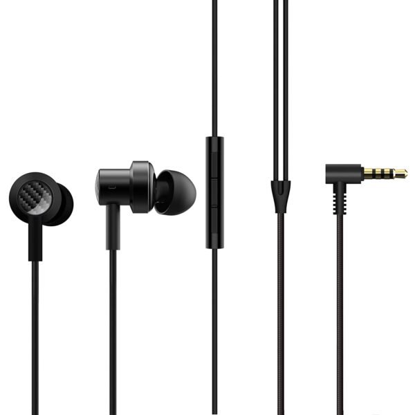 MI Dual Driver Wired in Ear Earphones with Mic (Black) - Image 2