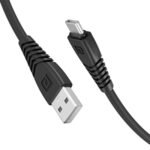 Portronics Konnect Core Type C Cable Tangle-Free with 3A Rapid Charging & 480mbps Data Transmission, 1 Meter Length(Black)