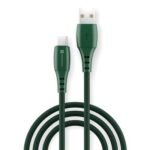 Portronics Konnect A C to Type C:60 W Type C to Type C Nylon Braided Cable ,Green (POR 1562)