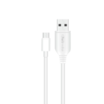 Portronics Micro USB Cable 3 A 1 m POR-1031 Konnect Core II  (Compatible with Mobile, White, One Cable)