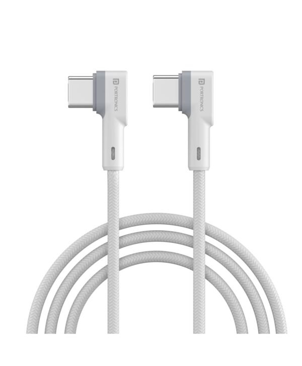 PORTRONICS 1442 Konnect L Type C To Type C Cable - White